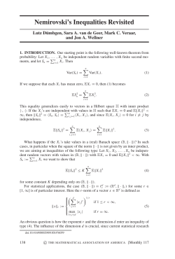 Nemirovski`s Inequalities Revisited