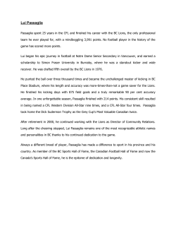 Lui Passaglia - KidSport Canada