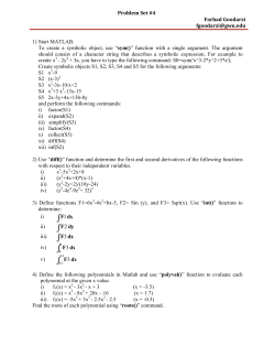 Problem Set #4 Farhad Goodarzi  Page 1 of 1 1