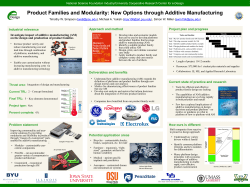 Product Families and Modularity: New Options