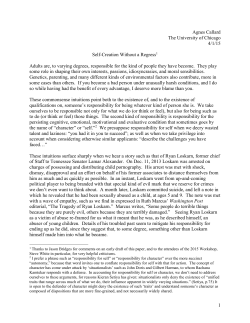 I. Self-Endorsement vs. Self-Cultivation