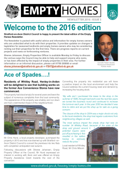 empty homes - Stratford-on