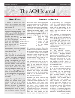 The ACM Journal - Armbruster Capital Management