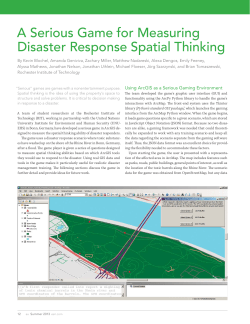 A Serious Game for Measuring Disaster Response
