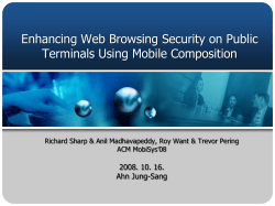 Enhancing Web Browsing Security on Public Terminals Using