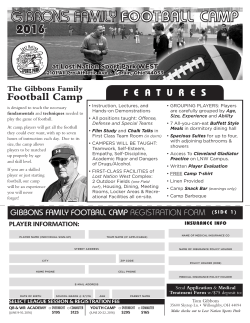 gibbons family football camp