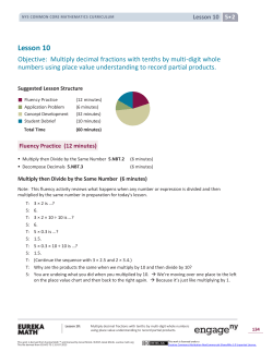 Grade 5 Mathematics Module 2, Topic C, Lesson 10