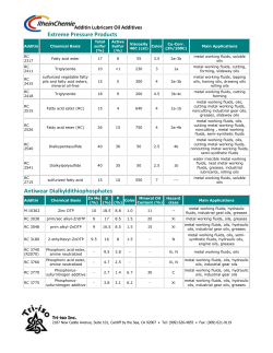 Additin Lubricant Oil Additives - Tri-iso