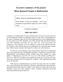 The Executive summary of MRP of Prof. M. B. Rotti