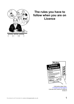 The rules you have to follow when you are on parole
