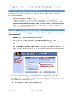 How Do I set Up An email notification in Homelogic?