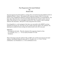 Past Regression Deviated Method