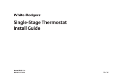 Single-Stage Thermostat Install Guide