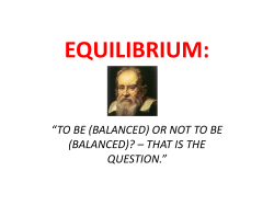 static equilibrium
