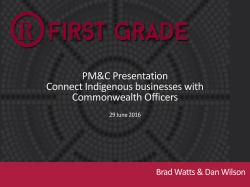 Presentation to Westpac*s Talent Acquisition Diversity Team and