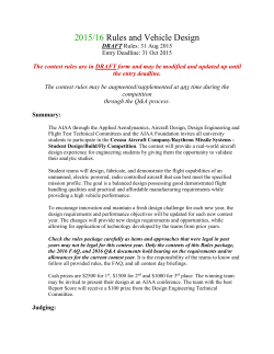 2015/16 Rules and Vehicle Design