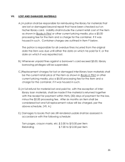 Lost and Damaged Items PDF