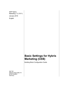 BB Installation Guide - SAP Service Marketplace