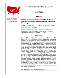 JEPonline Validity of Two Commercial Grade Bioelectrical