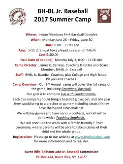 bh-bl youth baseball regisration - Burnt Hills Ballston Lake Jr