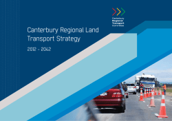 Canterbury Regional Land Transport Strategy