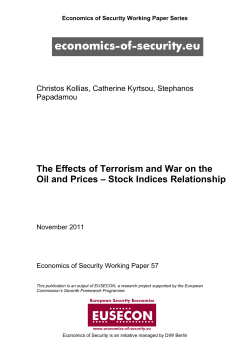 The Effects of Terrorism and War on the Oil and Prices