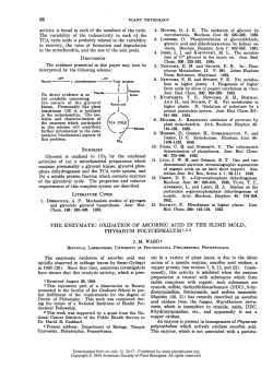 Malanate - Plant Physiology