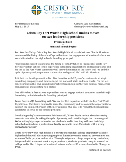 Cristo Rey Fort Worth High School makes moves on two leadership