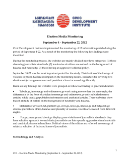 Election Media Monitoring