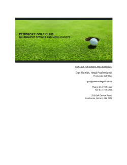 Golf Tournament Package