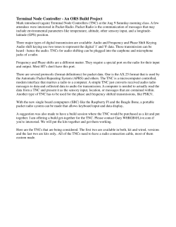 Terminal Node Controller - An ORS Build Project