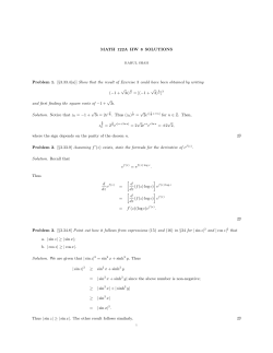 MATH 122A HW 8 SOLUTIONS Problem 1. [§3.33.4(a)] Show that