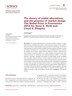 The theory of stable allocations and the practice of market design
