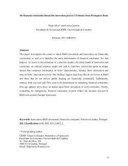 Do financial constraints threat the innovation process? Evidence