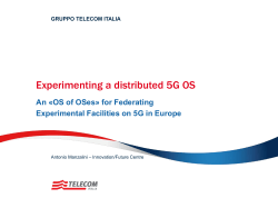 Antonio Manzalini, Telecom Italia