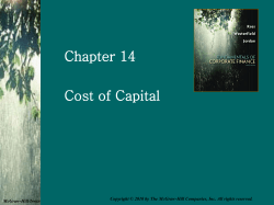 Cost of Capital