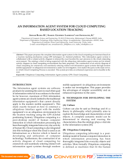 an information agent system for cloud computing based location