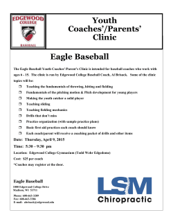 Eagle Baseball Youth Coaches`/Parents` Clinic