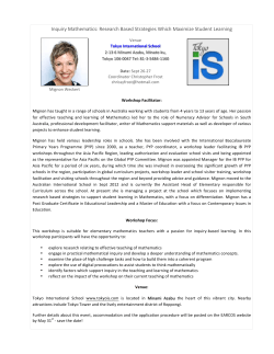 Inquiry Mathematics: Research Based Strategies Which Maximize