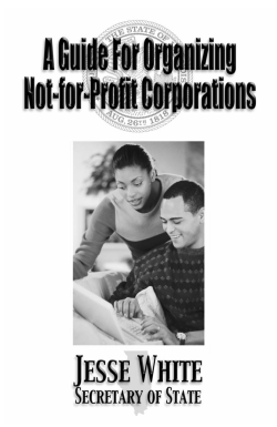 Guide for Organizing Not-For-Profit Organization