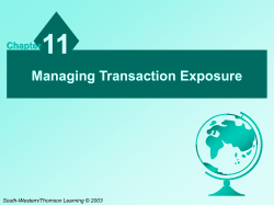 Hedging Long-Term Transaction Exposure