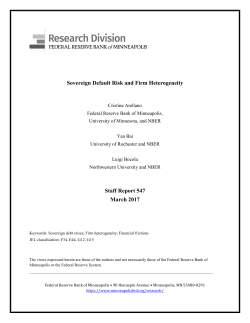 Sovereign Default Risk and Firm Heterogeneity