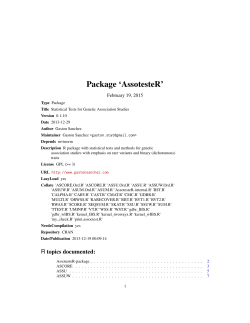 Package `AssotesteR`