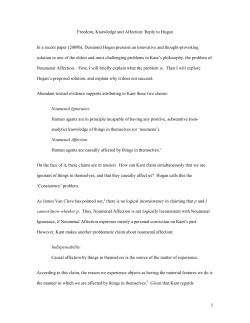 Freedom, Knowledge and Affection: Reply to Hogan