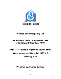 Coastal Self Storage Pty Ltd