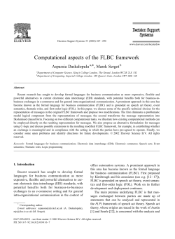 Computational aspects of the FLBC framework