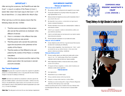 Summons Civil Court brochure
