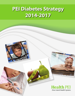 PEI Diabetes Strategy 2014-2017 - Government of Prince Edward