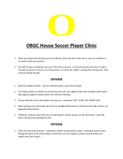 OBGC House Soccer Player Clinic