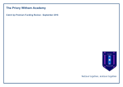 Catch Up Premium Funding Review September 2016 DOCX File